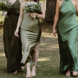 Olive Green Bridesmaid Dress!